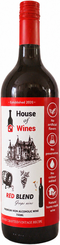 House House of wines Redwine non alcoholic(750 ml) - Flipkart Deal