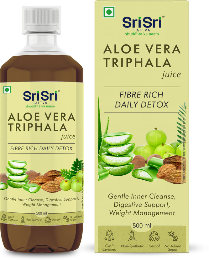 Sri Sri Tattva Aloe Vera Triphala Juice,(500 ml)