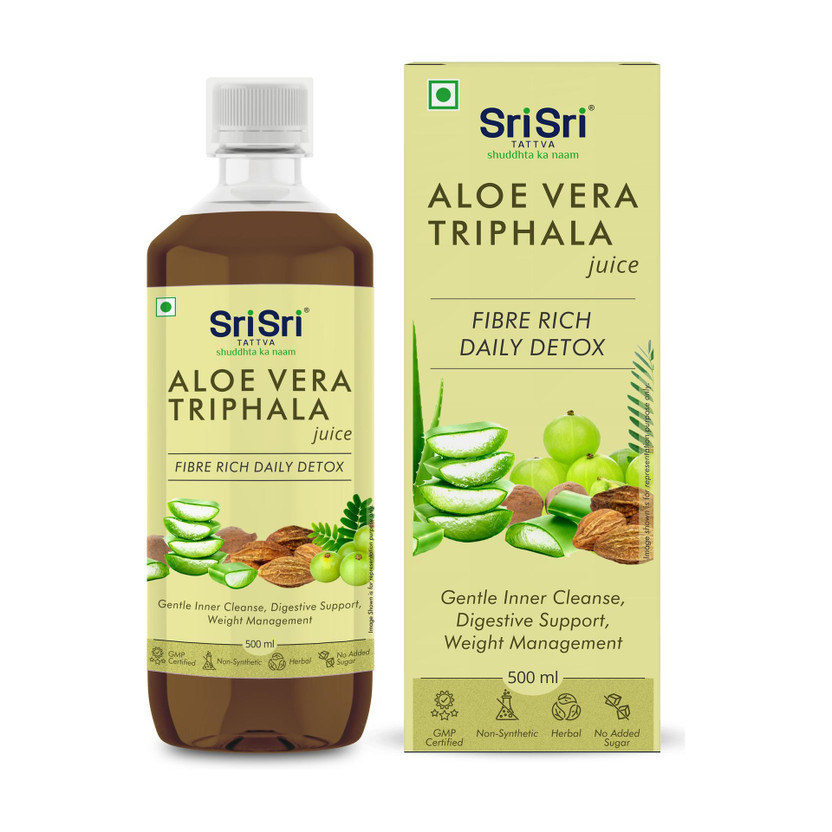 Sri Sri Sri Tattva Aloe Vera Triphala Juice,(500 ml) - Flipkart Deal