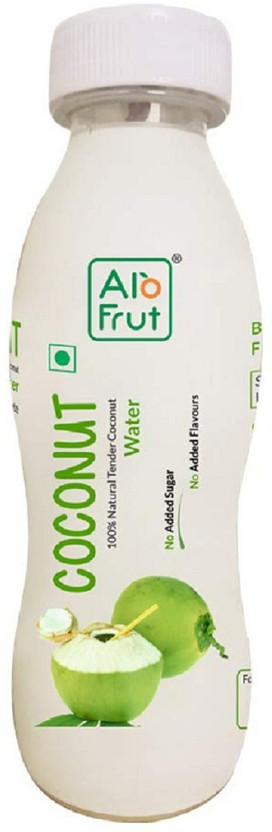 ALOFRUT Tender Coconut Water 200ml | Rich Source of Potassium | Natural Source of 5 Essential Electrolytes | No Added Sugar, Artificial Flavour & Colour | Zero Fat & Cholesterol | Pack of 24(24 x 200 ml)