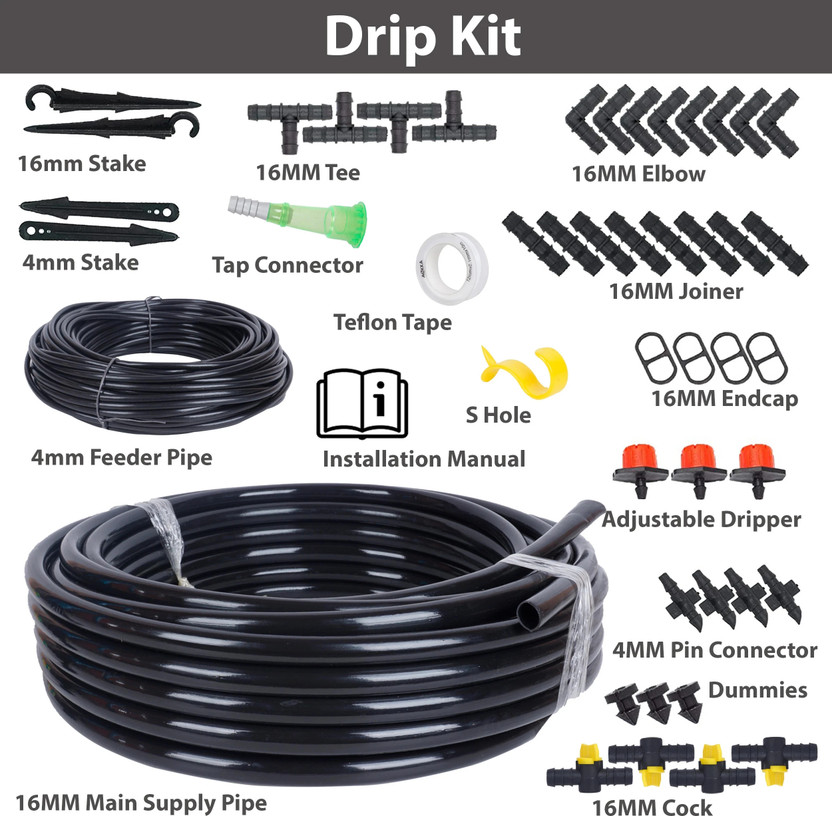 Bhagirath Drip Irrigation Garden Watering Drip Kit (150 Plants) Drip Irrigation Kit