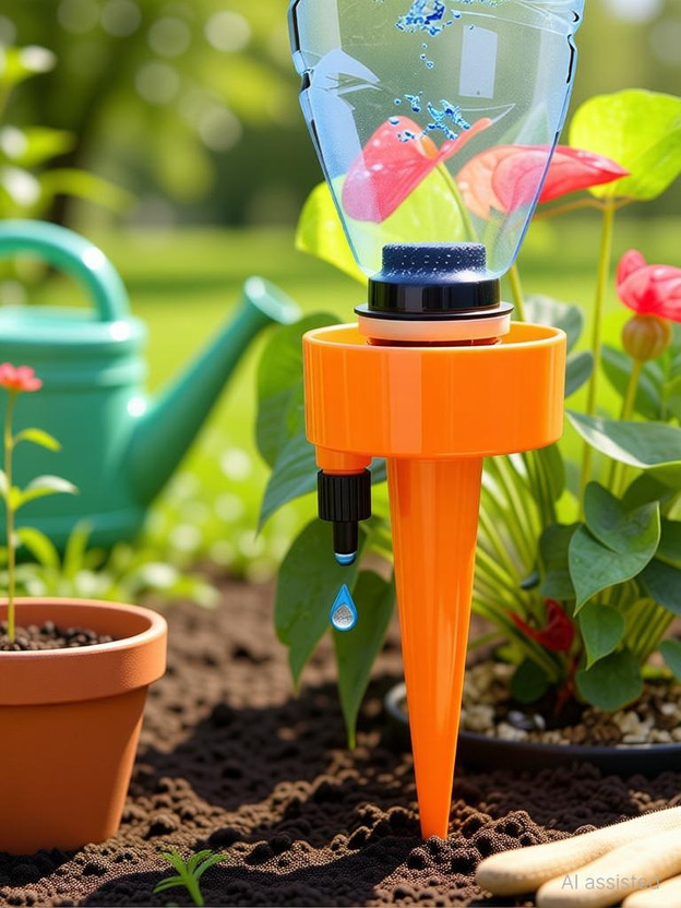 ELEPHANTBOAT Drip Irrigation System Plant Waterers DIY Automatic drip Water Spikes Taper Drip Irrigation Kit