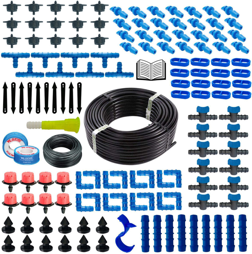 Agrisellr Drip Irrigation Garden Watering 20 Plants Kits Drip Irrigation Kit