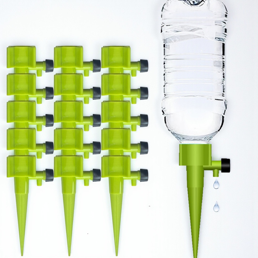 Hi-MaK Self-Watering Plant Spikes, Automatic Drip Irrigation System pack of 15 Drip Irrigation Kit