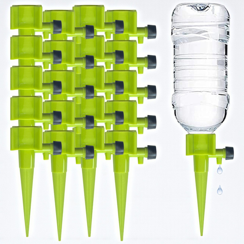 Hi-MaK Self-Watering Plant Spikes, Automatic Drip Irrigation System pack of 20 Drip Irrigation Kit