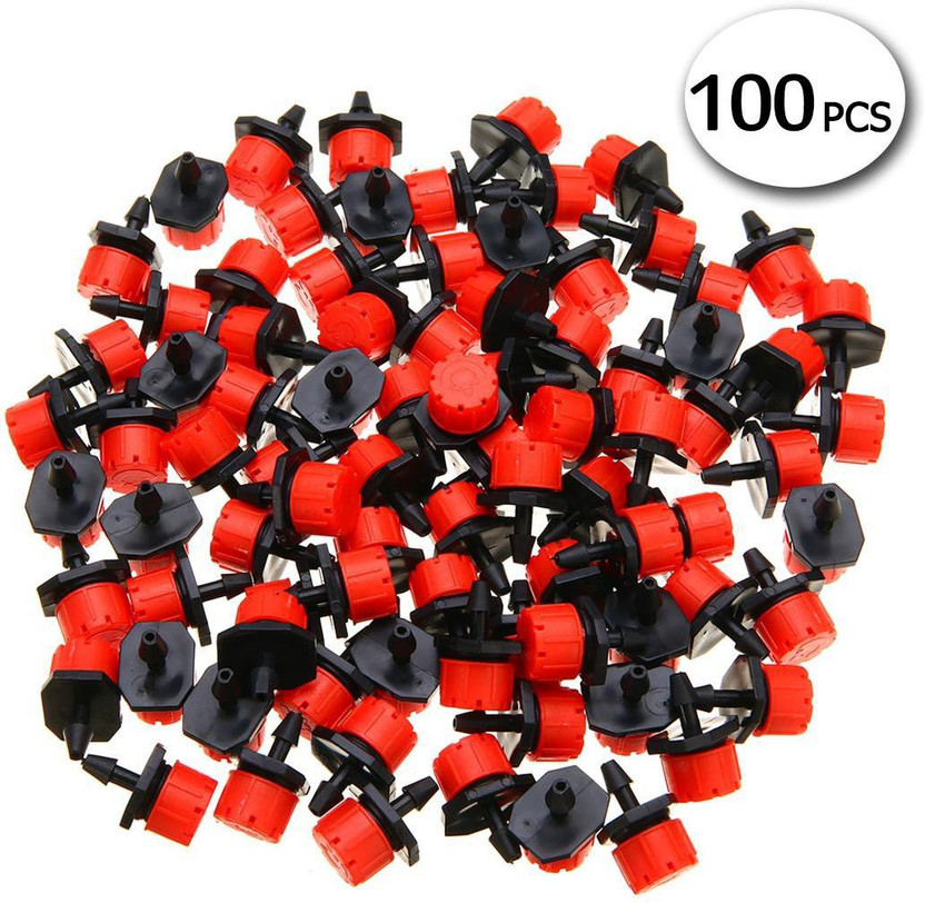 Vallabh ADJUSTABLE DRIPPER BLACK PACK OF 100 PIC. (0 TO 70 LITTER FLOW) Drip Irrigation Kit