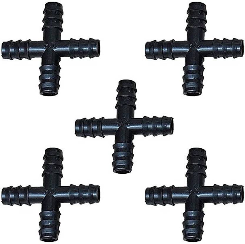 Pinolex 4 Way Splitter 16mm Connector for Lawns Drip Irrigation Pipe