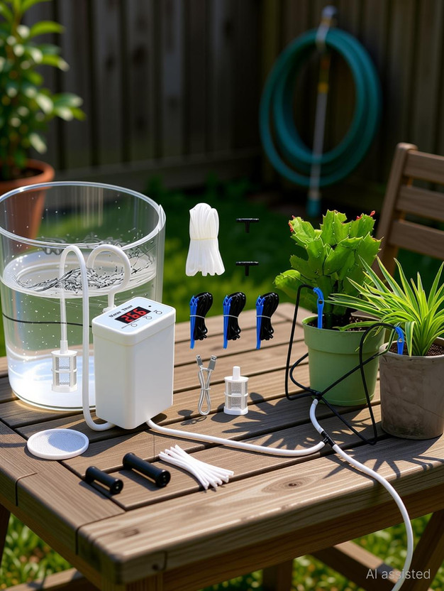 Zomei Automatic Watering System for Indoor Outdoor Plants Timer Drip Irrigation Kit