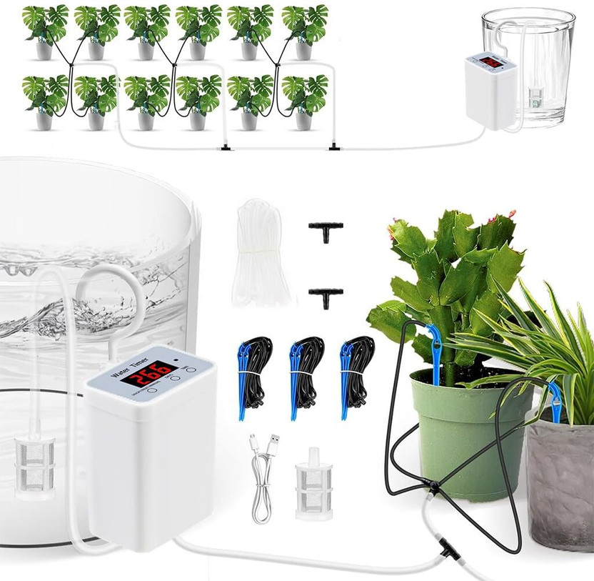 Zorbes Automatic Drip Irrigation System for Indoor Outdoor Plants Drip Irrigation Kit