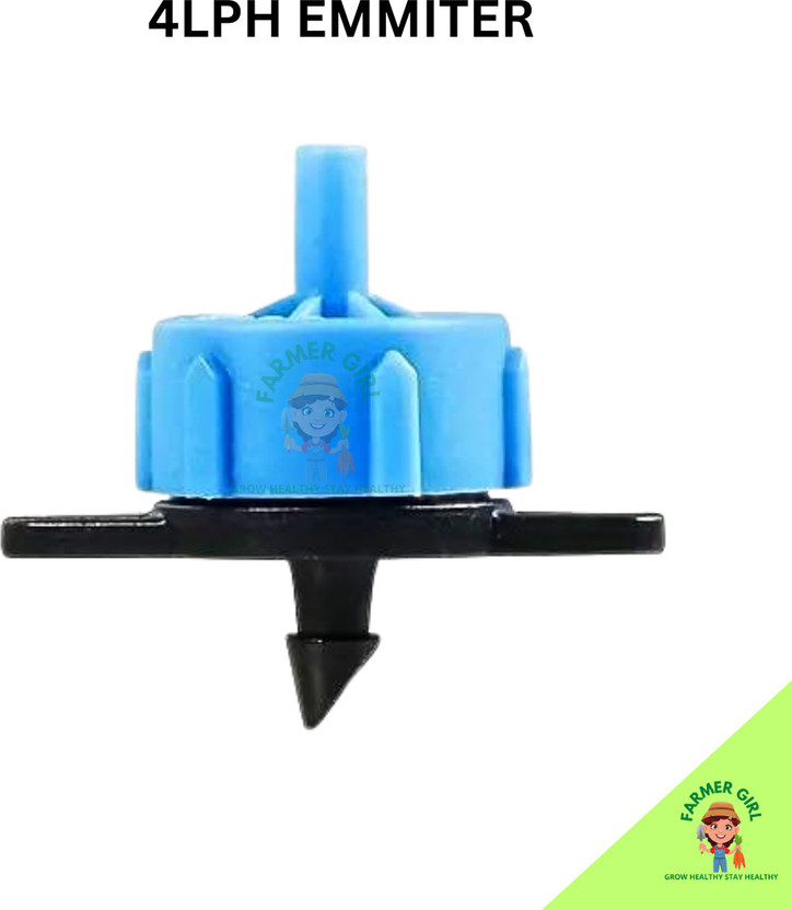 Farmer Girl 4LPH Dripper (PACK 100)online Sprinklers Emitters Stake Water Hose-end Sprayer Drip Irrigation Kit