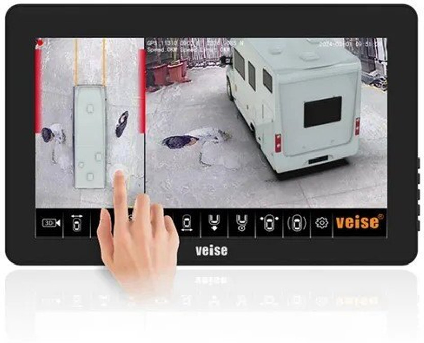 Orlov 360 Degree Bird Eye View Camera System for Trucks & Heavy Vehicles Dashboard Camera System(4 Camera, Full HD (1080p))