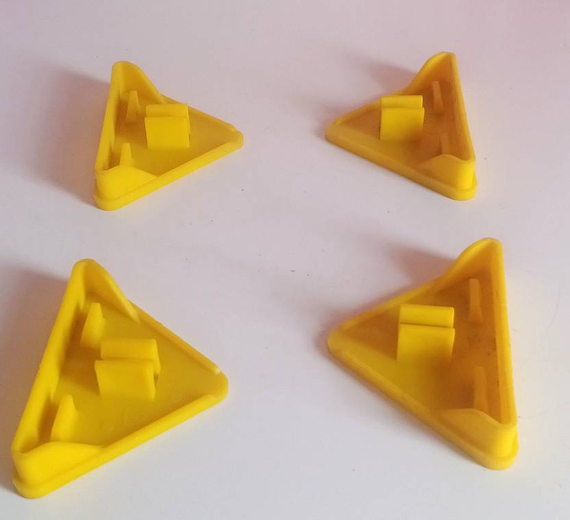 NR TRADERS Angle Iron Plastic End Caps Degree Corner Feet Glides (002