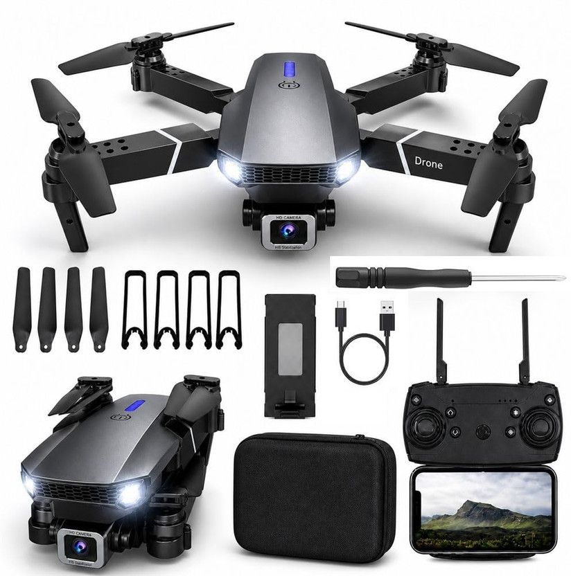 WALLI WILLA E88 Pro Drone upgraded version 4k dual camera drone Smart Gestures Drone