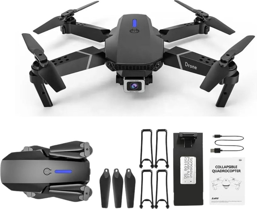 ENTINOSTIK E88 Pro Drone with High quality Camera WiFi FPV HD Dual Foldable RC Drone Drone