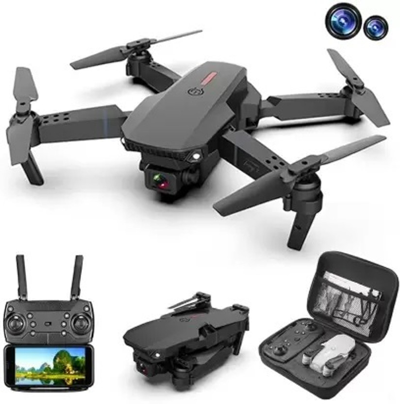 KARNA PLANET E88 Black Quadcopter Drone Drone Drone