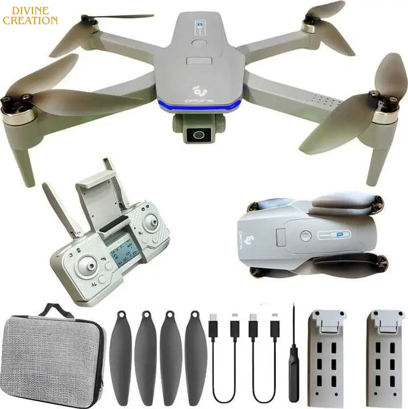 Divine creation DR-DG600C 4K GPS Camera Drone, Brushless Motor FPV WiFi with Smooth Flight D153 Drone