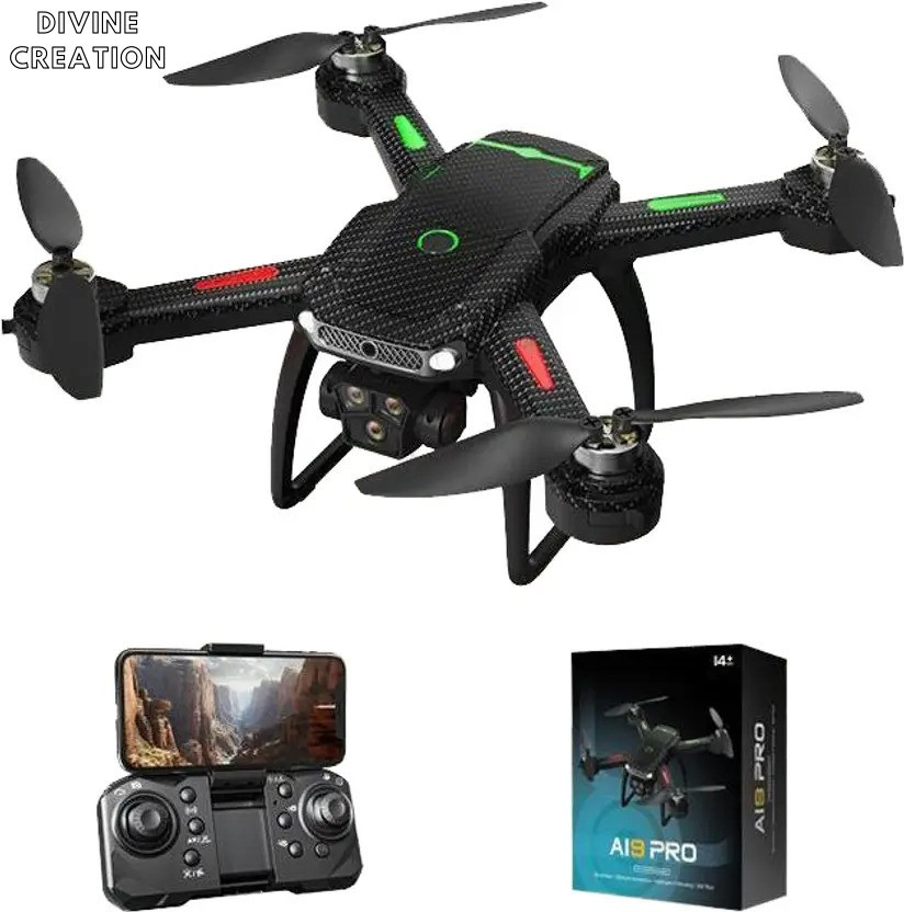 Divine creation A19 Pro 4K Ultra HD Quadcopter Drone with Smart RC & Stable Aerial Camera P175 Drone