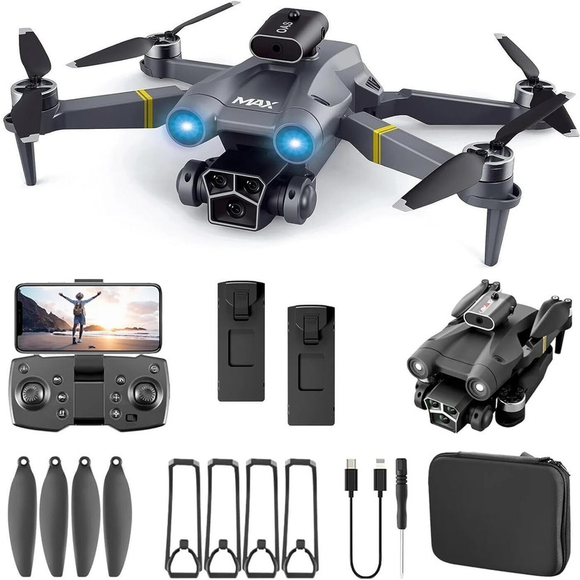 DRONE M3 Max – 4K Dual Camera, Foldable Quadcopter with WiFi FPV & Long Flight Time Drone