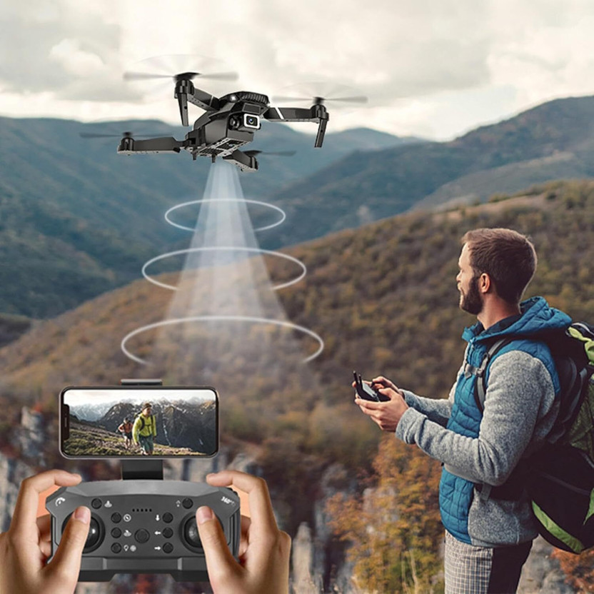 VYNEX 4K Dual Camera Mini Drone with WiFi FPV, 1080P HD, Foldable, Altitude Hold Drone