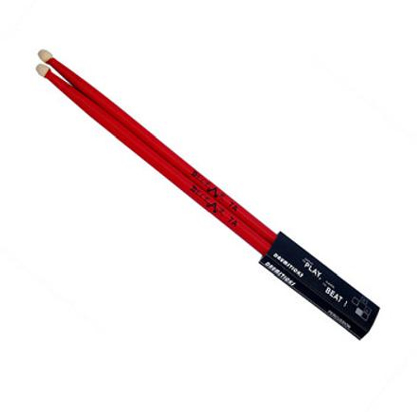 Belear Fire 9 Red Hickory Woodtip 7A Drumsticks(Drumsticks: 2)