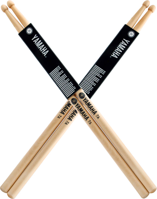 YAMAHA 7A Drum Sticks Maple Drumsticks, 2 Pair 15.5inch Drum Sticks Set 5A Drumsticks(Drumsticks: 4)