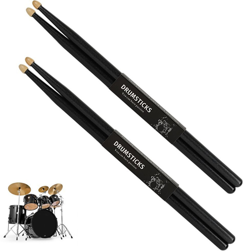 Climberty Maple Wood Drumsticks 2 Pairs 16 Inch Percussion Sticks for Drummers 16 Drumsticks(Drumsticks: 2)