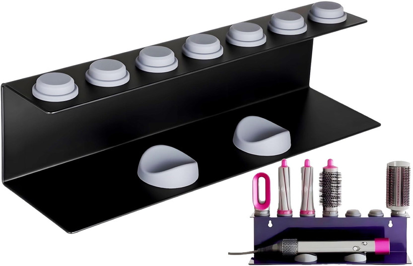 24x7eMall 24x7eMall HAIR-DRYER-STAND-AIRWRAP-BLACK-1733 Wall Mounted Dryer Holder - Flipkart Deal