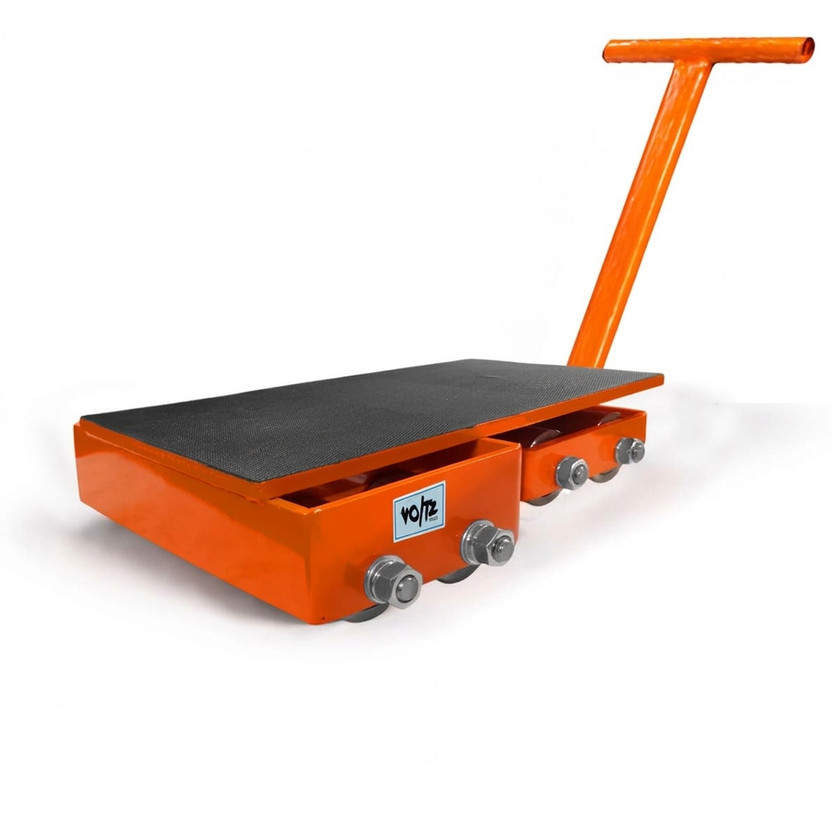 VOLTZ 18 Ton Heavy Duty Cargo Trolley with Handle 360 Rotation Machinery Mover Platform Trolley