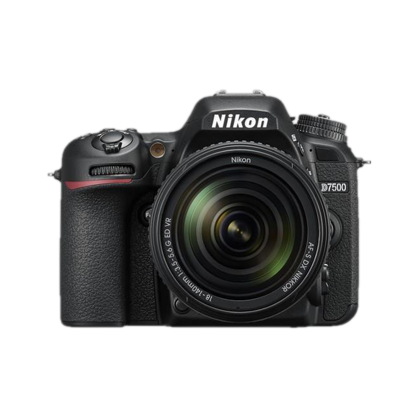 NIKON D7000 Series D7500 DSLR Camera Body with 18-140 mm Lens(Black)
