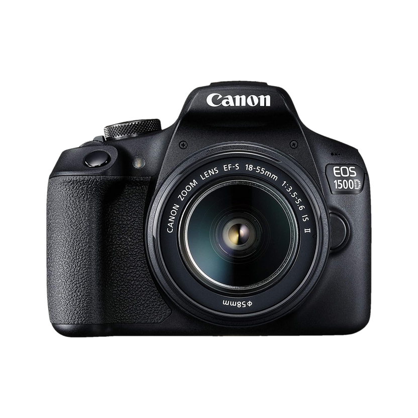 Canon EOS 1500D DSLR Camera Body+ 18-55 mm IS II Lens(Black)