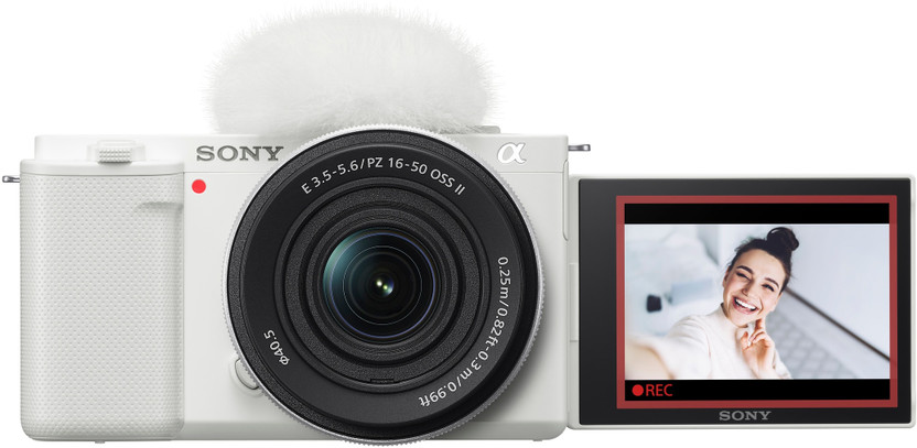 SONY Alpha ZV-E10K Mirrorless Camera Body with 16-50mm Zoom Lens 24.2 MP APS-C Sensor,Designed for easy selfie and vlog shoots(White)