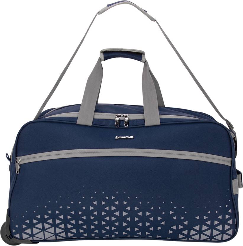 Cosmus Mover Cabin Size Navy Blue Travel Duffle Bag 51 cms Wheel Duffel