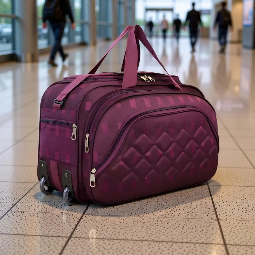 Travel Bags (Expandable) Travelling Bags Duffle Trolley Fabric Travel Wheel Bags Duffel With Wheels (Strolley)