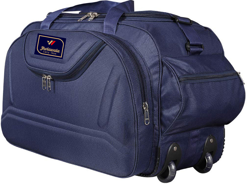 Jholawala (Expandable) 61.9 L Premium quality Blue duffel bags Duffel With Wheels (Strolley)