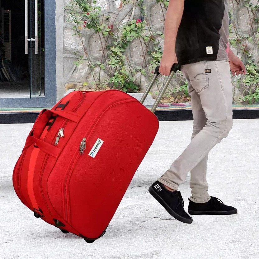 FLEXY (Expandable) 24 inch Travel Duffle Trolley Bag Luggage Cabin Waterproof Duffel With Wheels (Strolley)