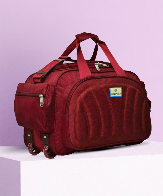 Jholawala (Expandable) Traveling Duffle Bags With Wheel for Men & Women Duffel With Wheels (Strolley)