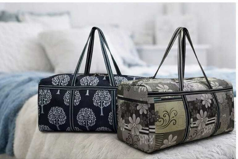 babaji Premium Designer Printed Carry Tote Bags Combo for Women Duffel Without Wheels