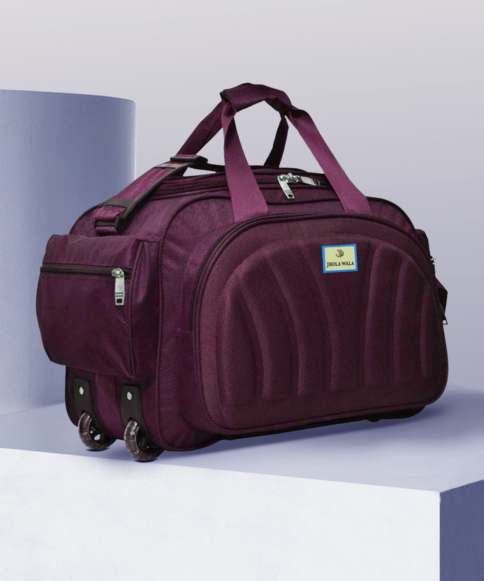 Jholawala (Expandable) Travel Duffel Bag With Wheel for Men & Women Duffel With Wheels (Strolley)