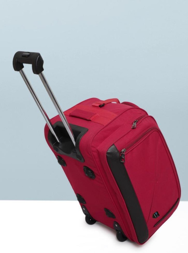 Dejan (Expandable) Duffle Trolley Bag / Luggage Bag 20 Inch /52 Cm (Red) Duffel With Wheels (Strolley)