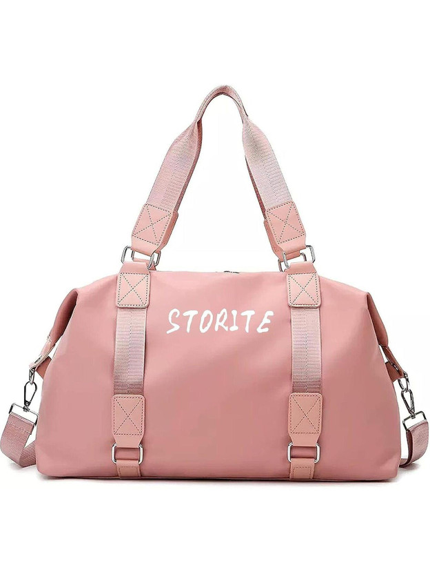 STORITE Large Capacity Folding Travel Bag, Sports Gym Shoulder Handbag Weekend Travel Duffel Without Wheels