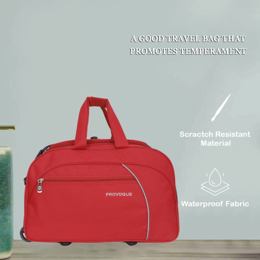 PROVOGUE 50 L Strolley Duffel Bag – Stark 50 – Red – Regular Capacity