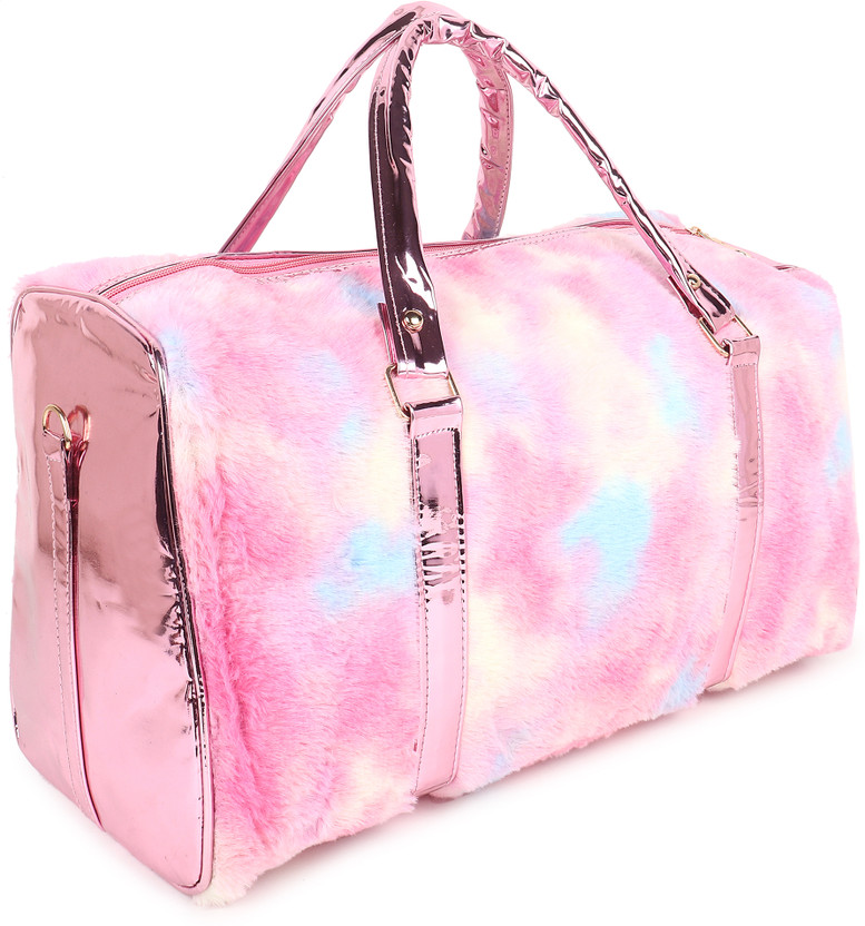 Nia Creations Fur Travel Duffle Bag ,Weekend Luggage Bag Gym Bag Shoulder Bag Overnight bag Duffel Without Wheels