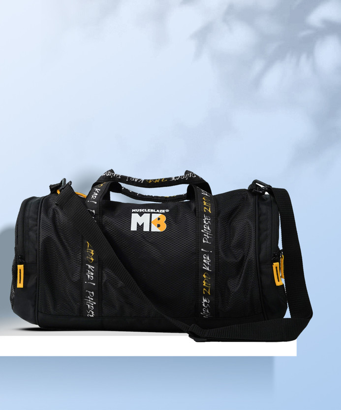 MUSCLEBLAZE (Expandable) Gym Bag (Phirse Zidd Kar), Duffle Bag for Men and Women, Sports Bag Gym Duffel Bag