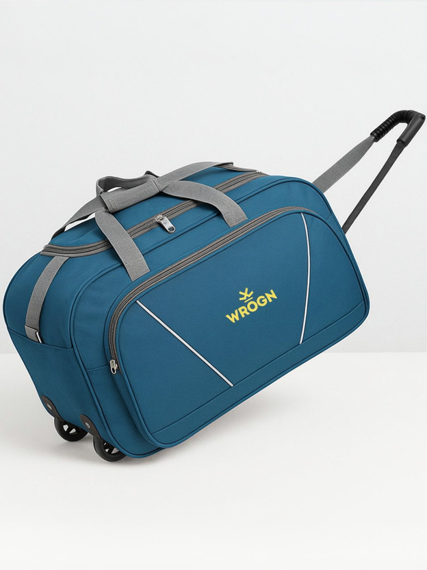 WROGN (Expandable) Premium 55L Unisex Laguauge Bag For Tour & Travel Duffel With Wheels (Strolley)