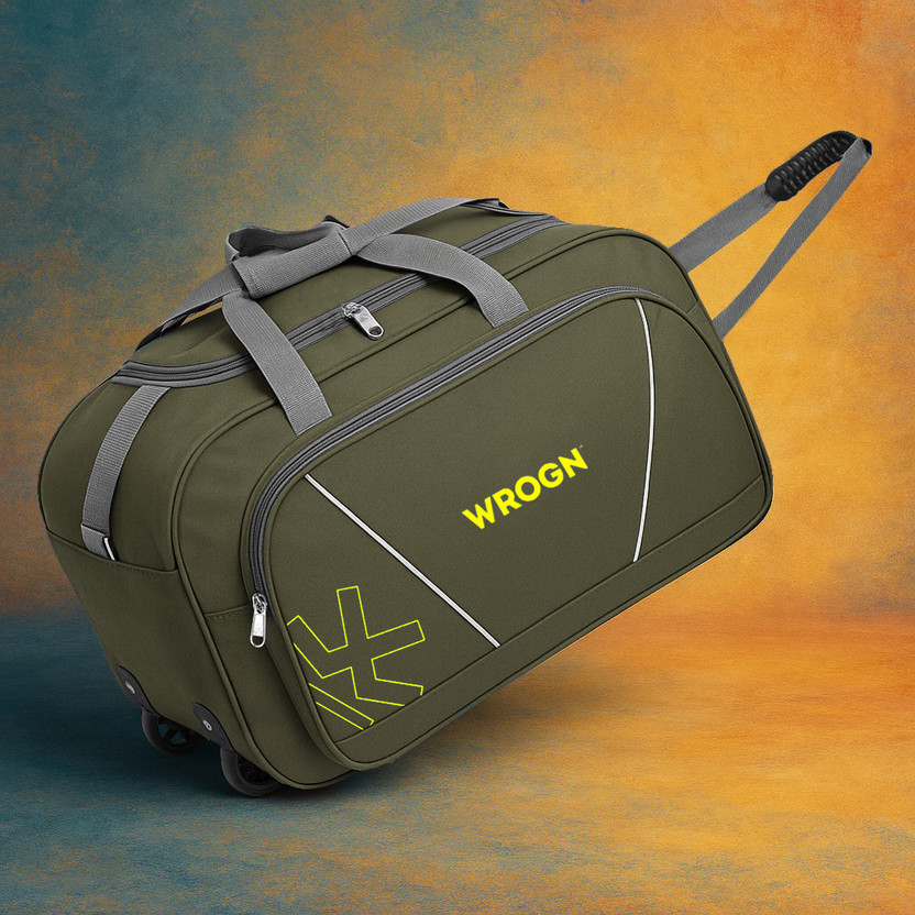 WROGN (Expandable) Premium 75L Unisex Luggage Bag For Tours & Travels Duffel With Wheels (Strolley)
