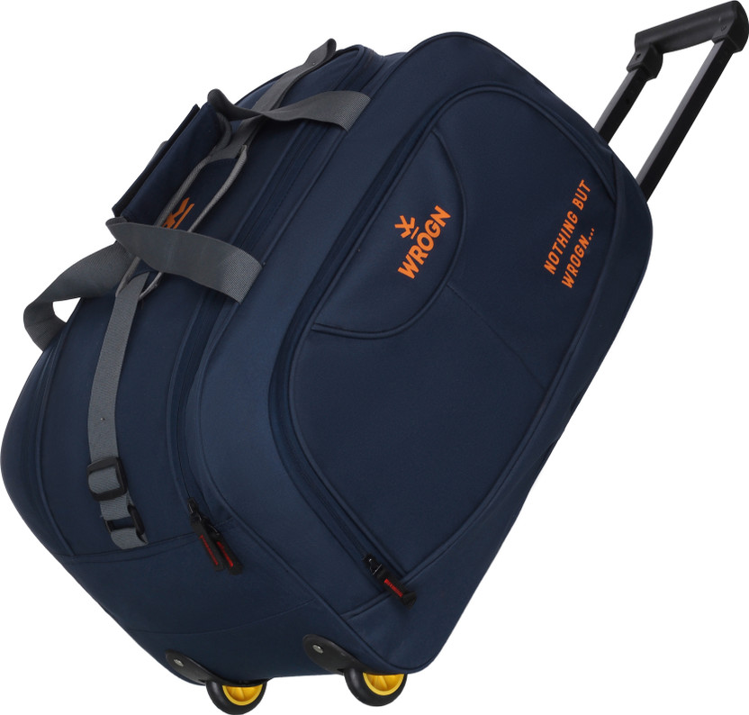 WROGN WROGN (Expandable) WEEKENDER EXPANDABLE STURDY TROLLEY BAG Duffel With Wheels (Strolley) - Flipkart Deal