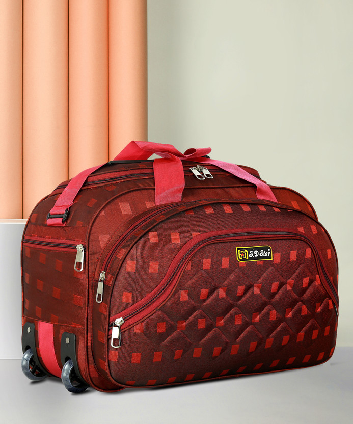 SD SD Star (Expandable) Fabric Travel Duffel Bags for Men and Women Duffel With Wheels (Strolley) - Flipkart Deal