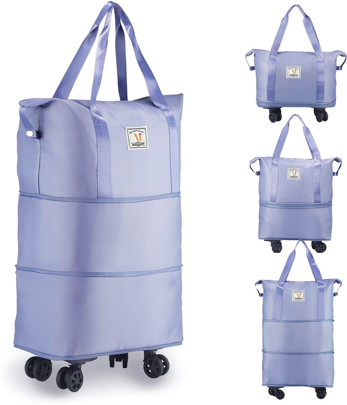 Ankit International (Expandable) 78L Duffel Trolley Bags for Travel, Luggage Expandable Bags Duffel With Wheels (Strolley)