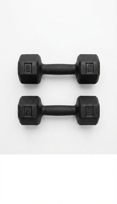Sudesh sports Dumbbell Set Weightlifting Fixed Weight Dumbbell(1 kg)