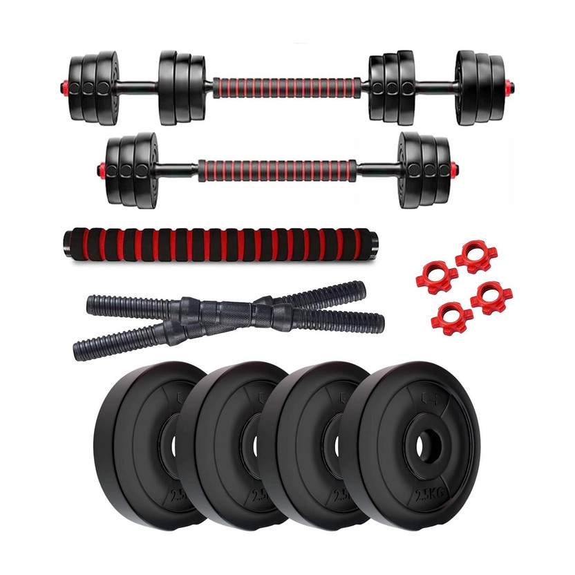 Adrenex Convertible Dumbbells Kit 10 Kg For Home Gym Adjustable Dumbbell(10 kg)